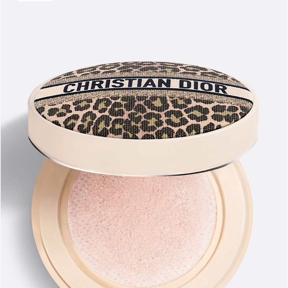 Dior limited Edition holiday Leopard loose Powder Cushion - Rose